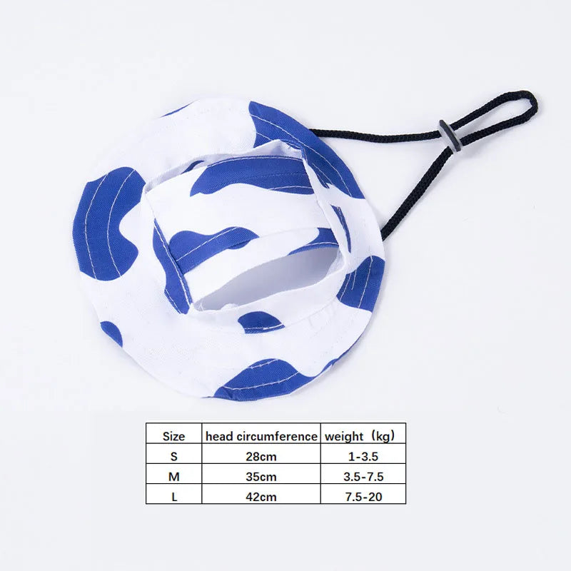 Pets With Ear Holes Adjustable Baseball For Medium Small Dogs Summer Dye Cats Sun Cap Outdoor Hat Pet Supplies