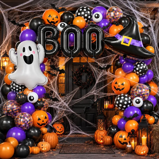 Halloween Balloon Arch Kit for Party Decorations and Festive Events