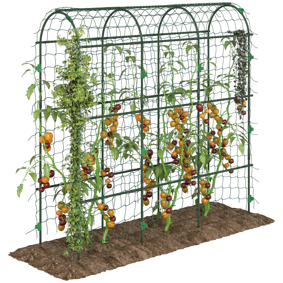 Outsunny Garden Trellis for Climbing Plants Outdoor, 72" Tall