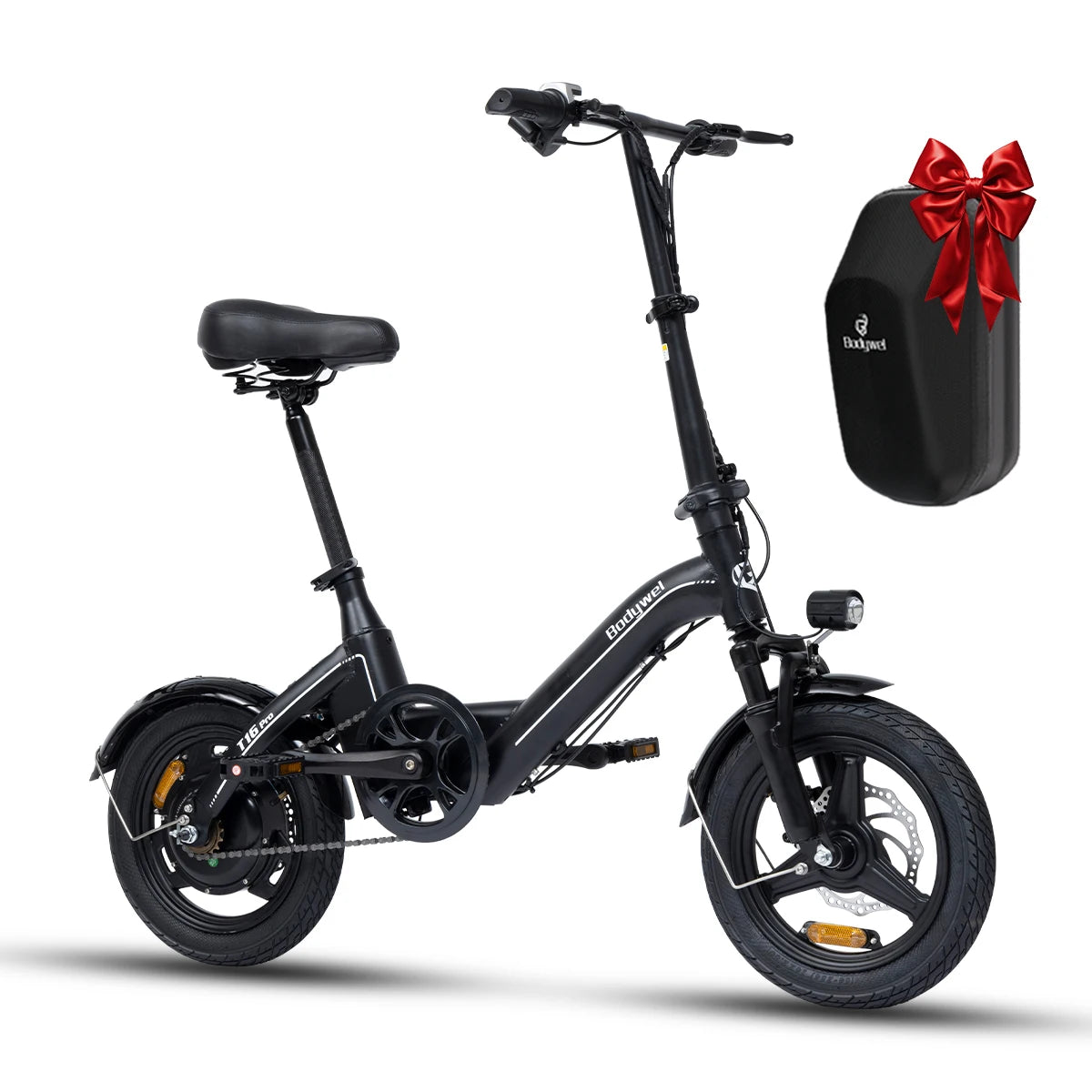 Bodywel T16pro Foldable Electric Bike for Adult 750W Motor 20mph 36V 13Ah 14 Inch Tires Mini E-Bike for Urban Commuting