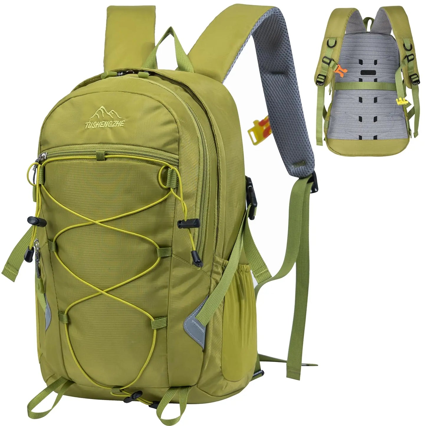 15L Waterproof Lightweight Hiking Backpack With EVA Backpanel Chest Strap For Camping Travel Outdoor