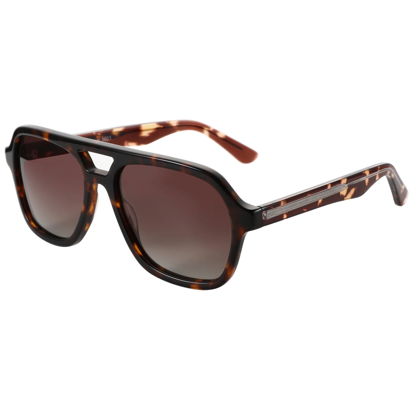 ZENOTTIC Retro Aviator Sunglasses for Men Polarized: Pilot Shades for Daily Life - UV400 Protection Square Sun Glasses