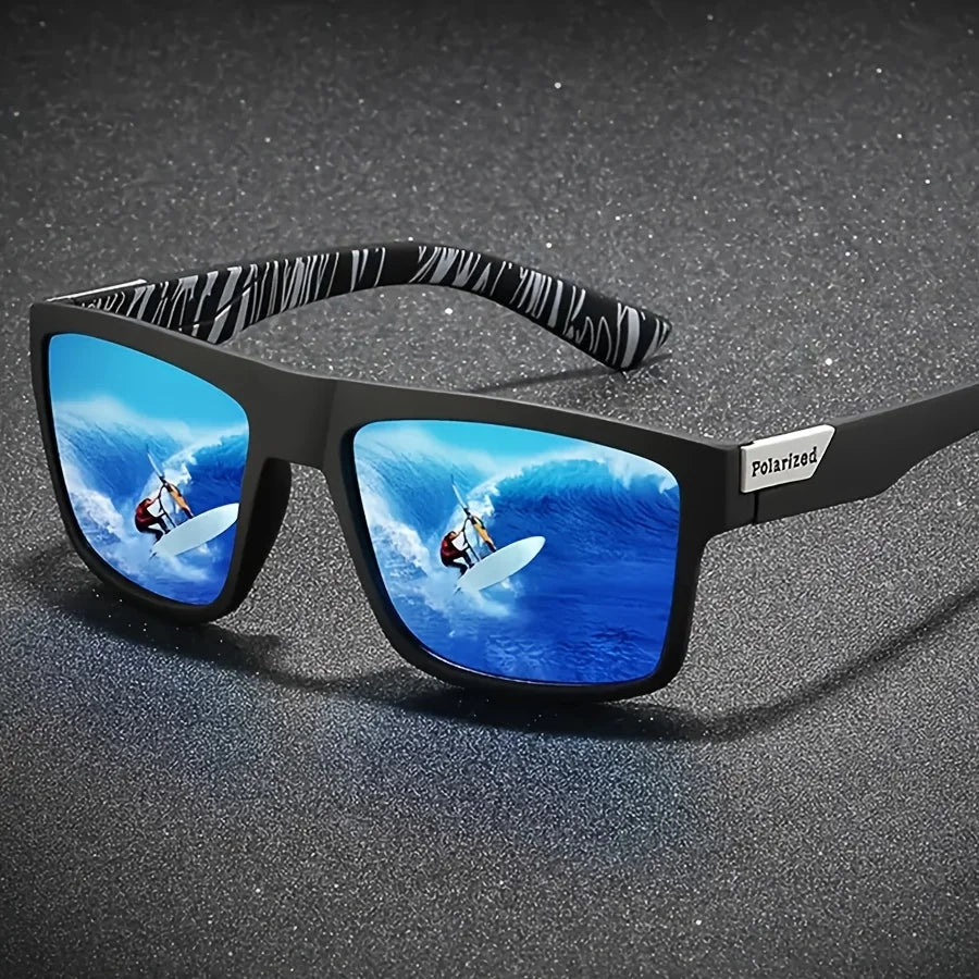 Fashion Square Frame Individual Punk Trendy Fashion Sunglasses Unisex, Suitable for Beach Vacation, Driving, Outdoor Sports, Cycling, Gifting, All Seasons, Without Battery