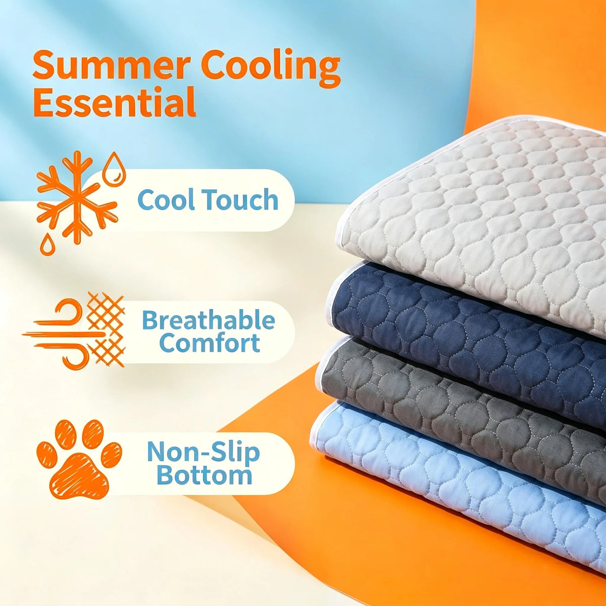 Dog Pee Reusable Pad Blanket Summer Cool Washable Puppy Training Absorbent Diaper Bed Urine Mat Car Seat Cover Pet Supplies