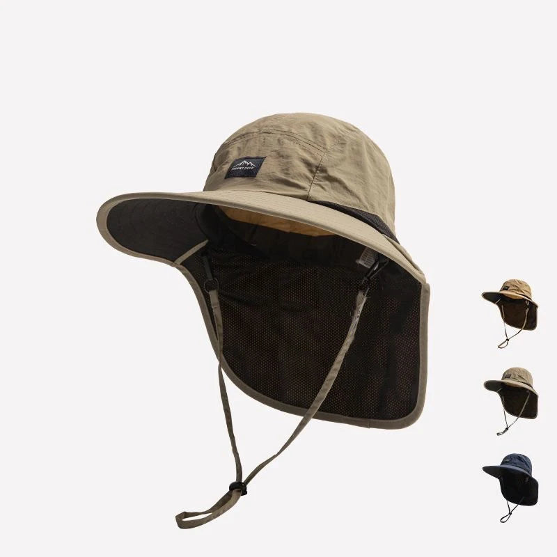 Outdoor Sun Protection Hats for Men and Women, Summer Neck Protection Against Ultraviolet Rays, Fisherman Hats, Camping and Moun