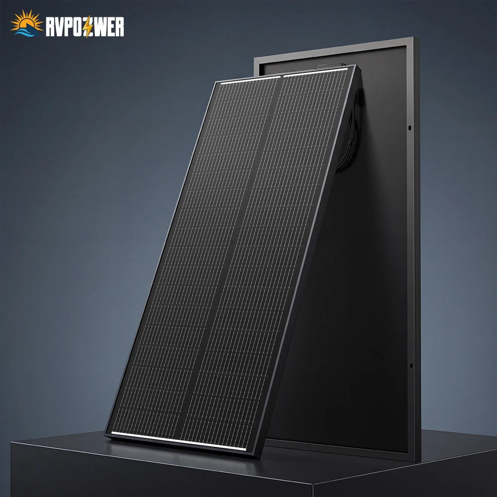 Rvpozwer 100W Monocrystalline Solar Panel High Efficiency IP68