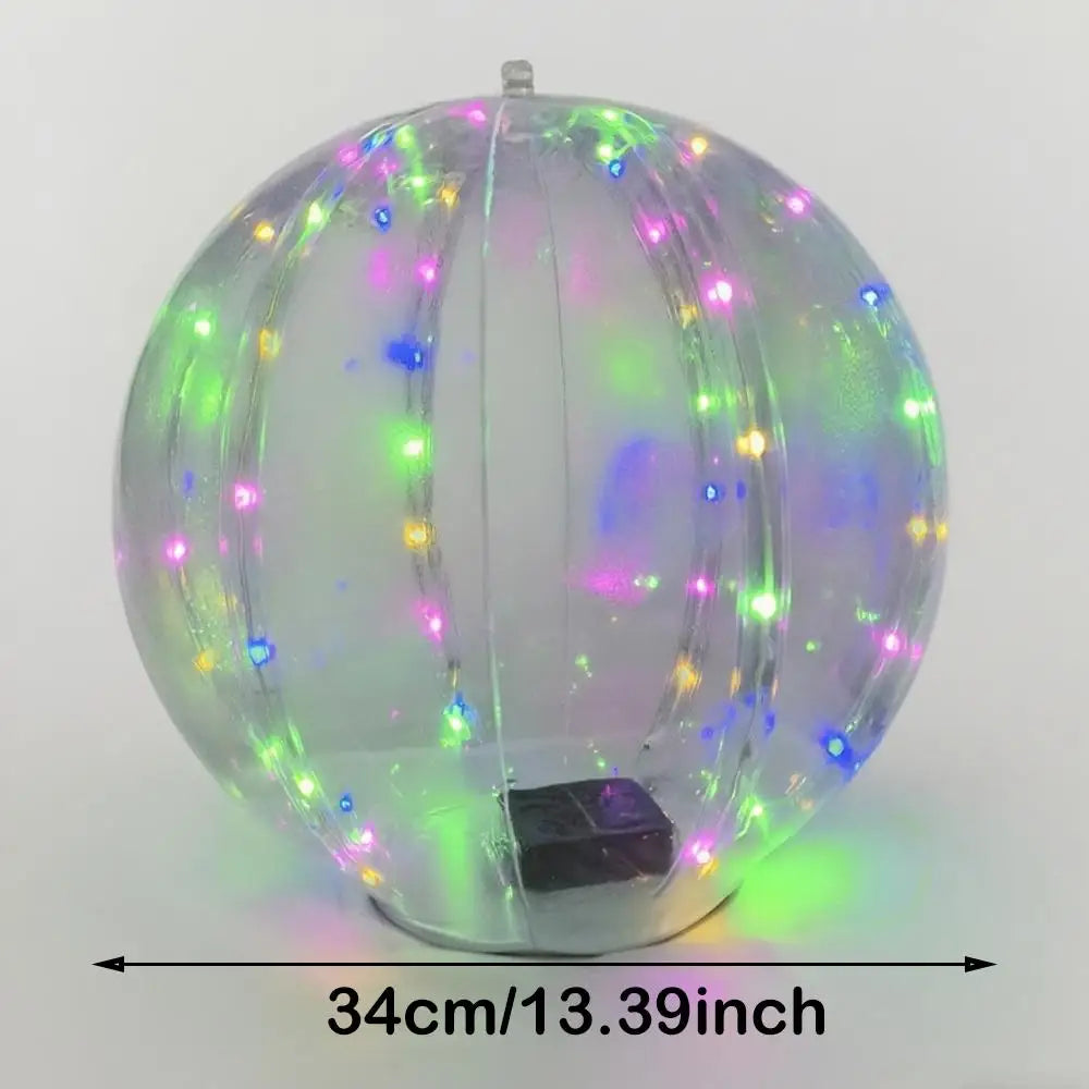 Solar LED Floating Pool Balls Inflatable Outdoor Decor Lights