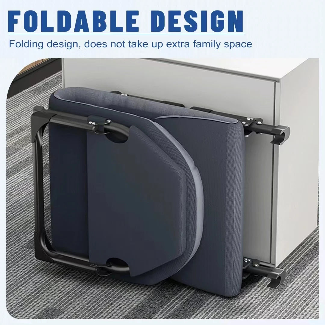 Portable Adjustable Folding Lounge Chair – Space-Saving Design with Side Pocket for Bedroom, Office, and Outdoor Camping