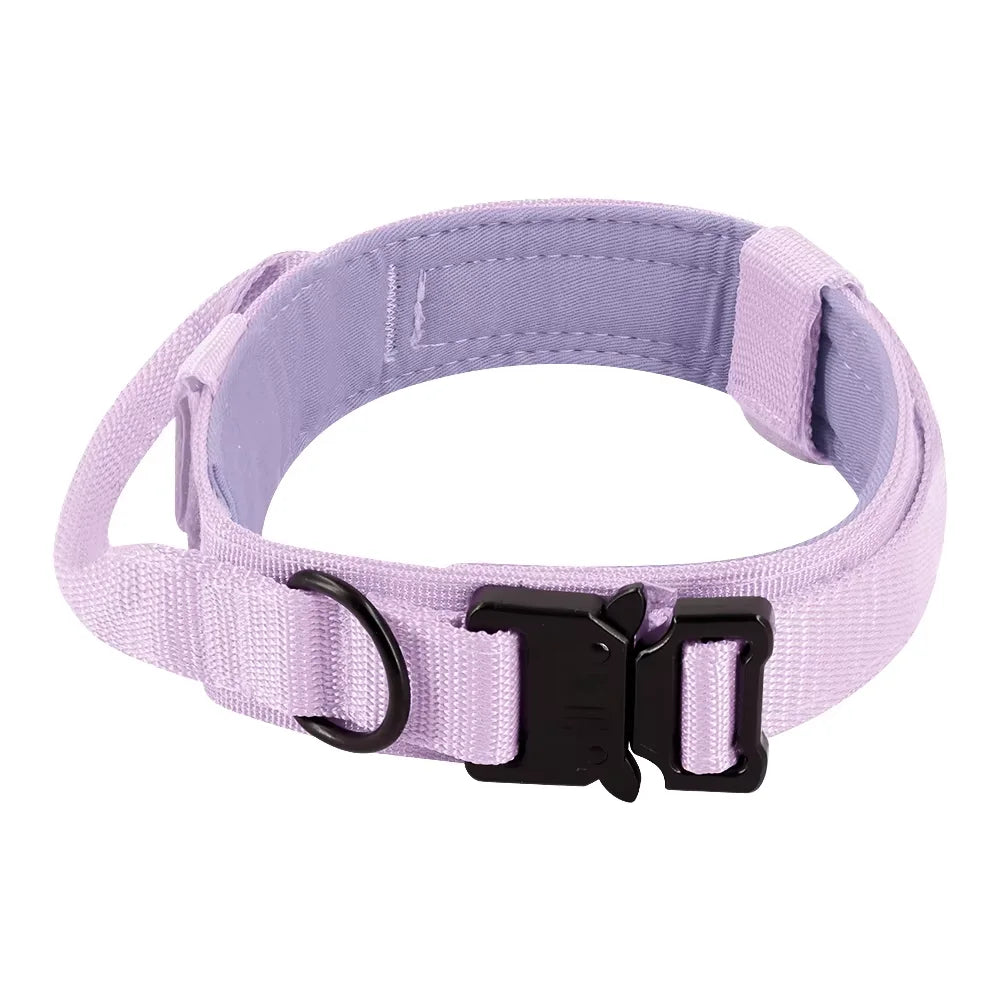 Petravel Adjustable Tactical Dog Collar And Leash Set