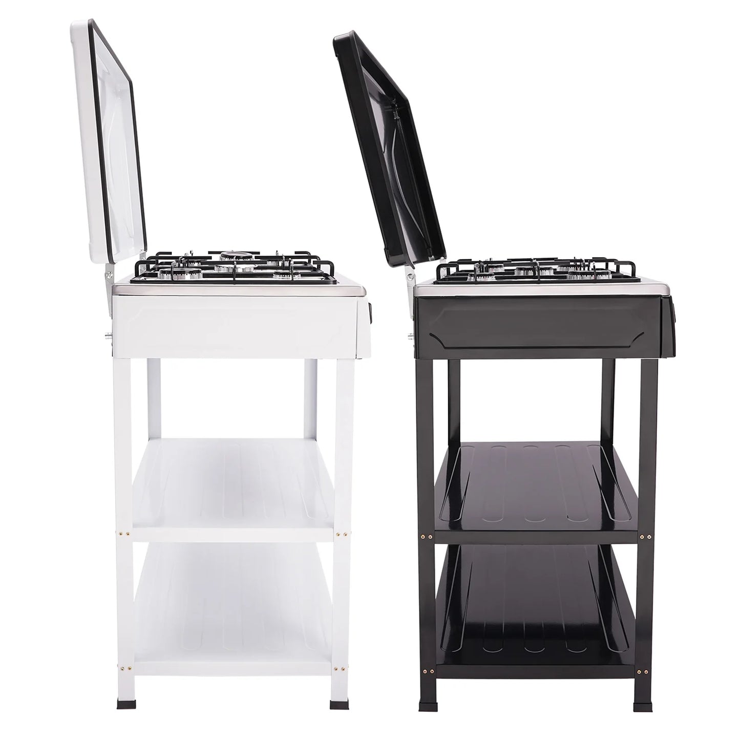 Five Burner Gas Grill Freestanding For Outdoor Cooking And Grilling