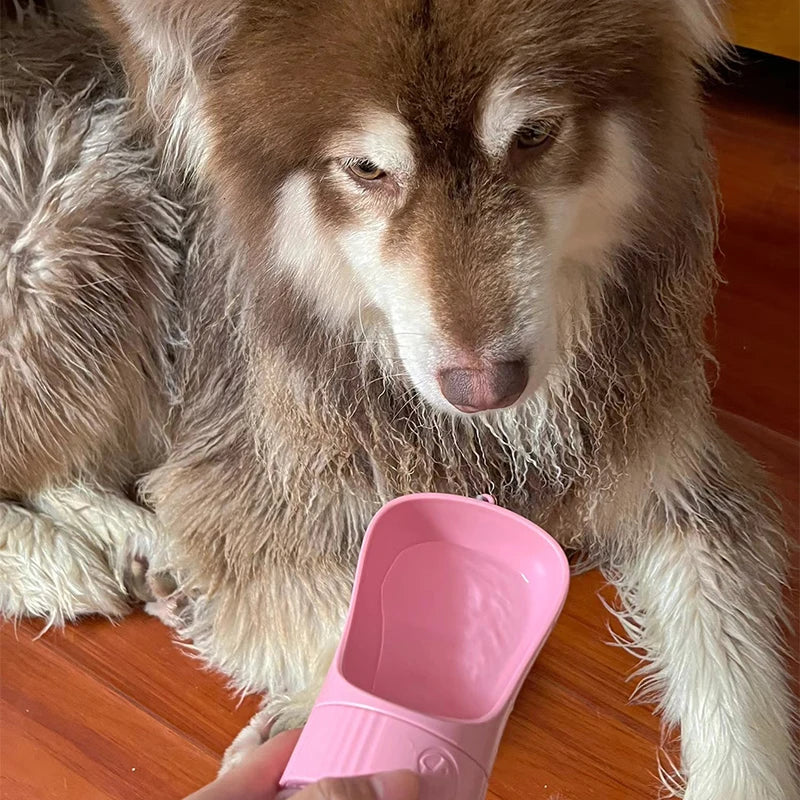 Portable Pet Water Bottle And Food Container Travel Dispenser