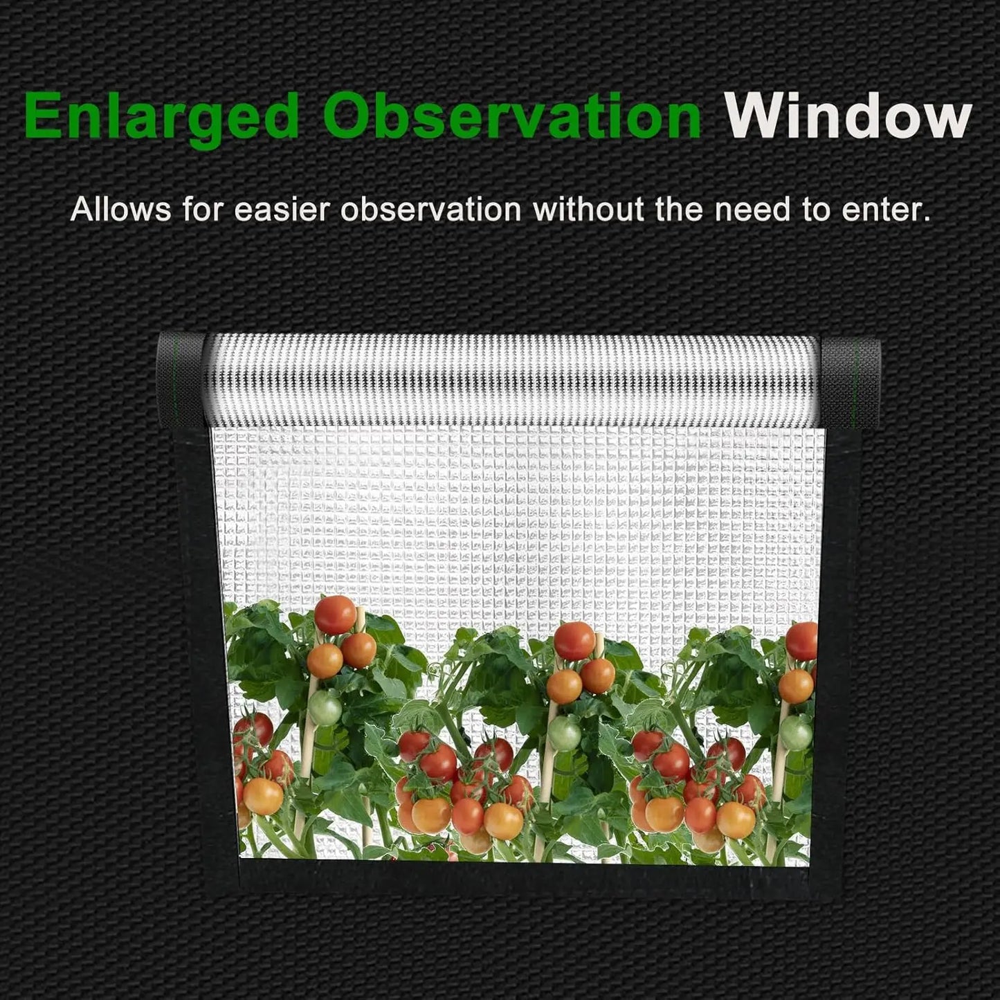 18"x18"x32" Grow Tent with High Reflective Mylar & Observation Window for Indoor Plants