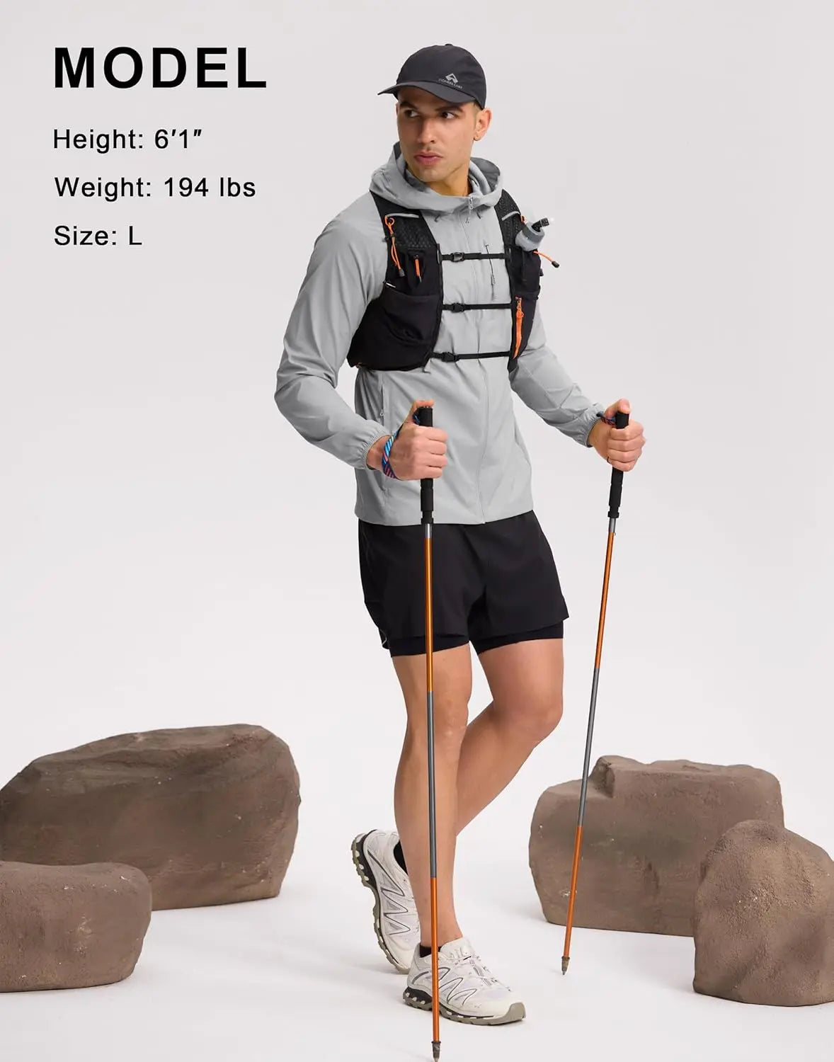 Pioneer Camp Men's UPF 100+ Sun Protection Hoodie Jacket Full Zip Long Sleeve Sun Shirts Lightweight Hiking Fishing Outdoor
