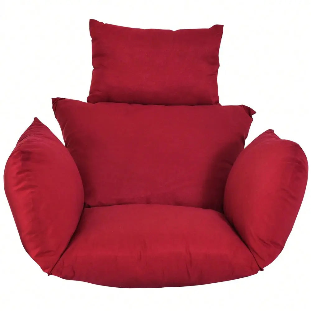 Thick Swing Chair Cushion, Soft Breathable Hammock Seat Pad, Removable Washable Hanging Egg Chair Pillow for Indoor Outdoor