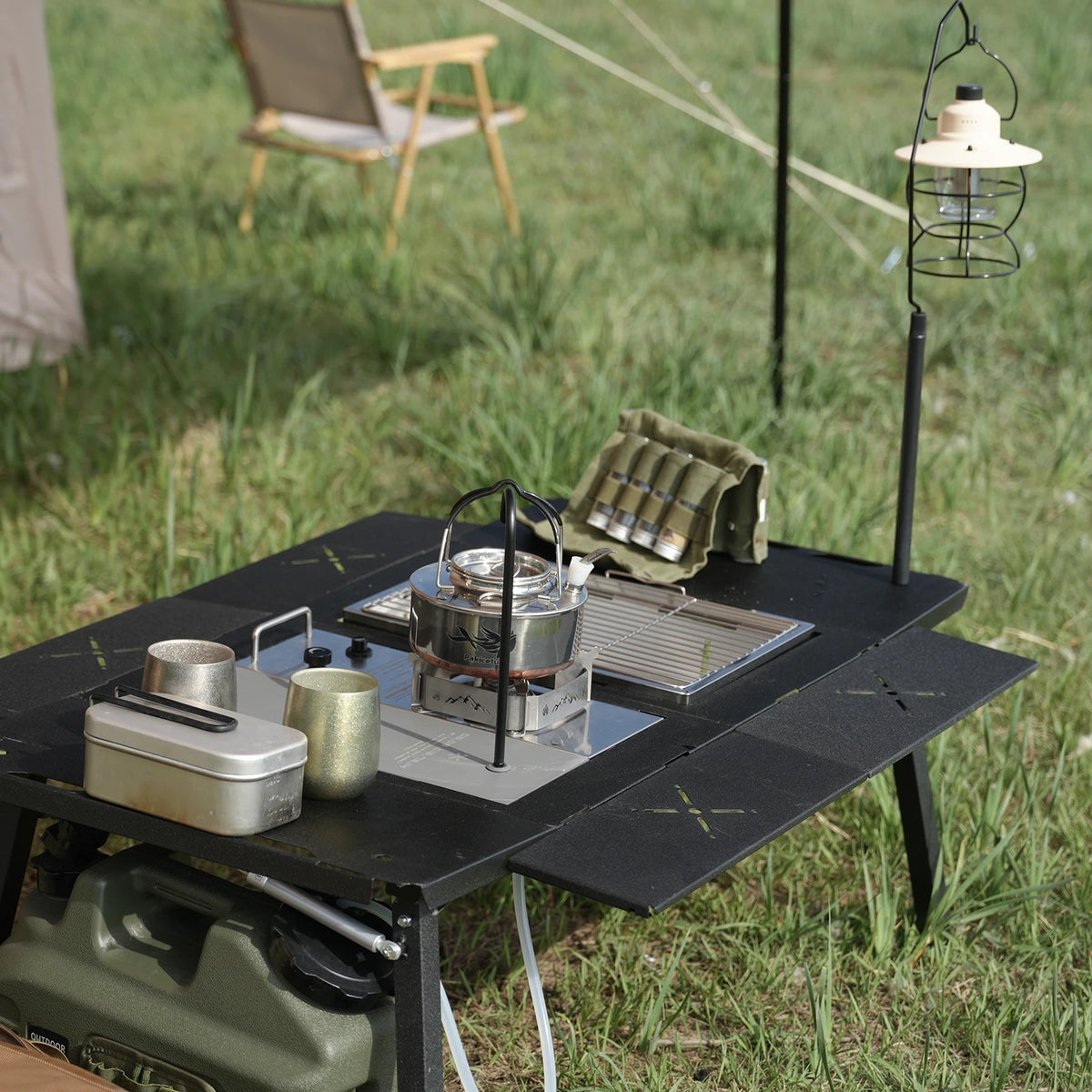 PAKICETUS Camping Table Lightweight Portable Folding Outdoor Table for Backpacking Hiking Picnic Garden Family Outdoor Activities
