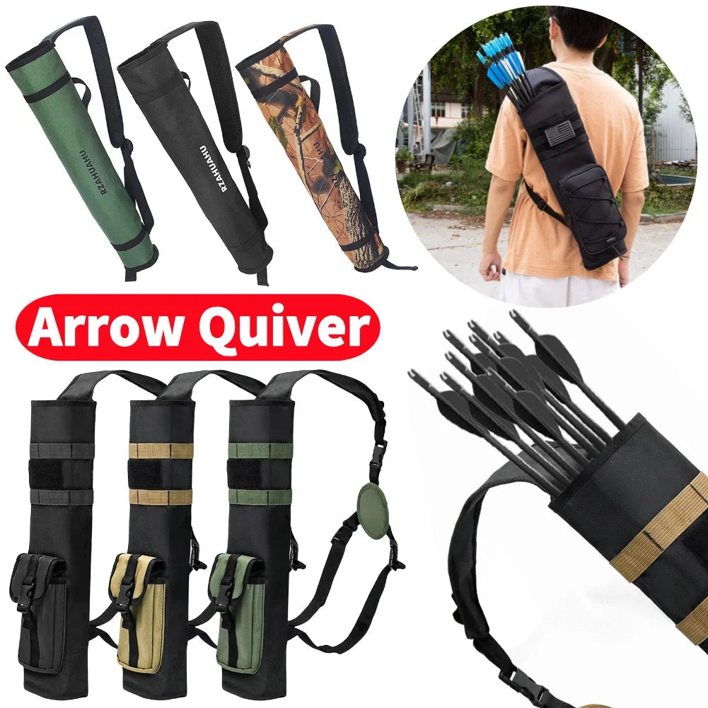 Archery Arrow Quiver Holder Adjustable Waist Carry Bag For Arrows