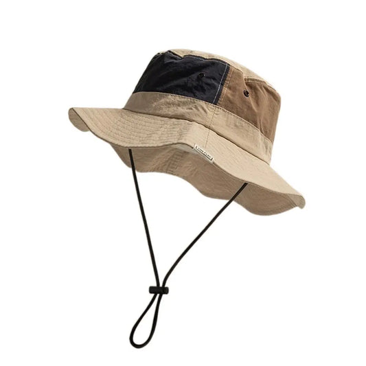 Sun Protection Wide Brim Bucket Hat Quick-dry Summer Man Women Anti-UV Caps Sun Protection Breathable Fisherman Hat Camping