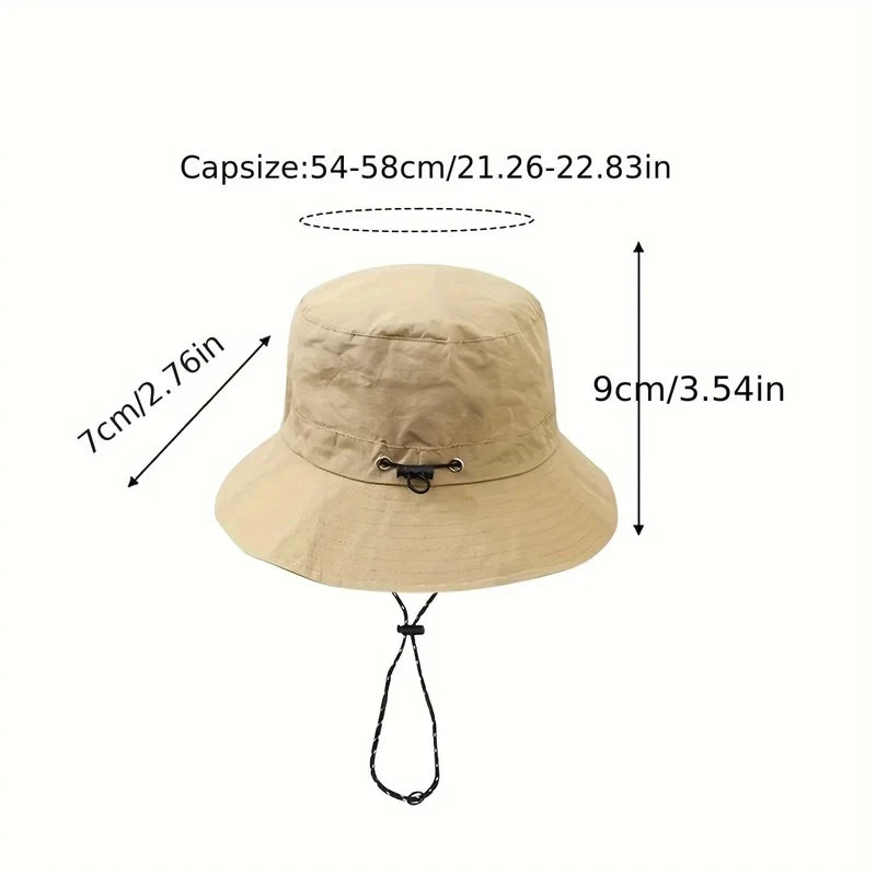 Summer quick-dry outdoor hiking hat for men, foldable and packable, sun protection and shade hat Multifunctional quick-dry visor