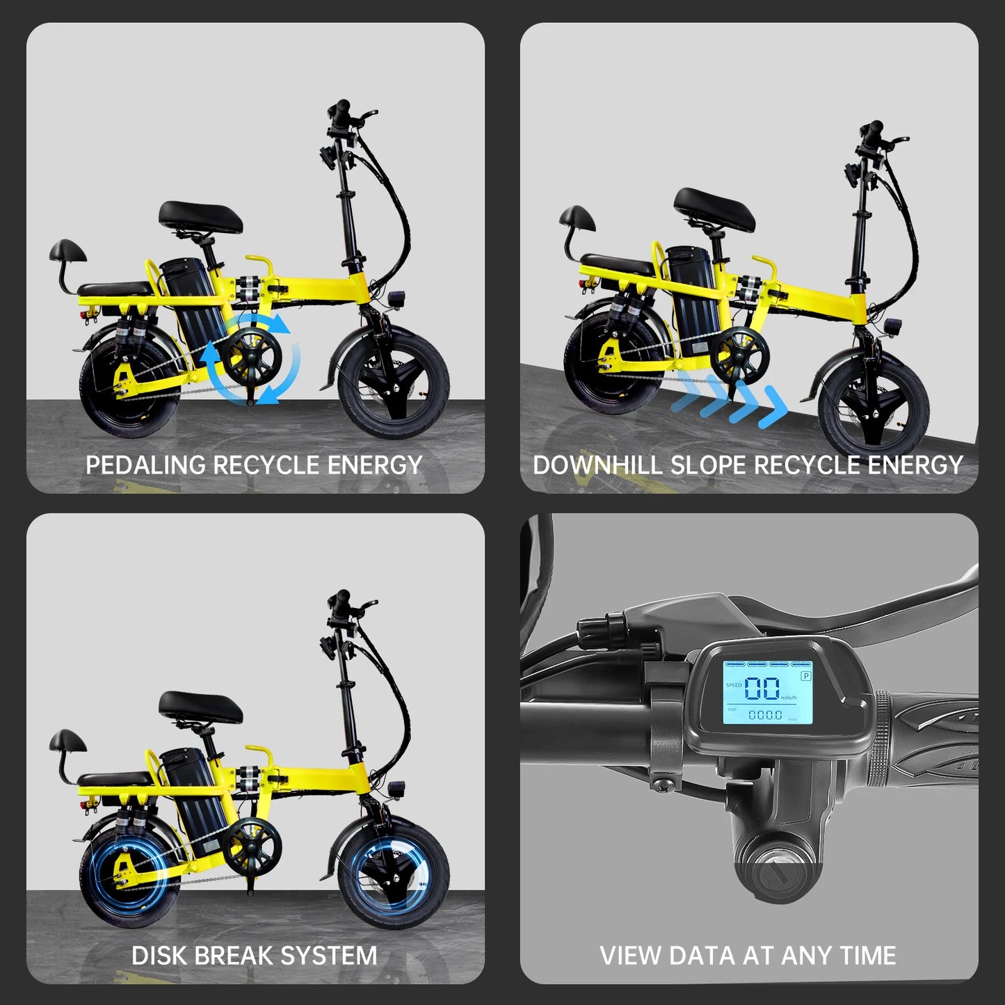 $799 → $599 | Big Sale| AILIFEA9 Warranty 12Month Electric Bike with Basket  750W Peak