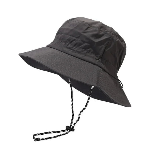 Summer quick-dry outdoor hiking hat for men, foldable and packable, sun protection and shade hat Multifunctional quick-dry visor