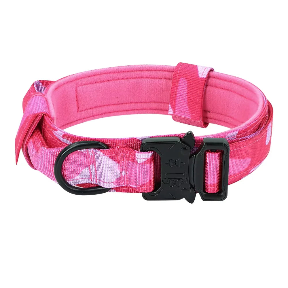 Petravel Adjustable Tactical Dog Collar And Leash Set