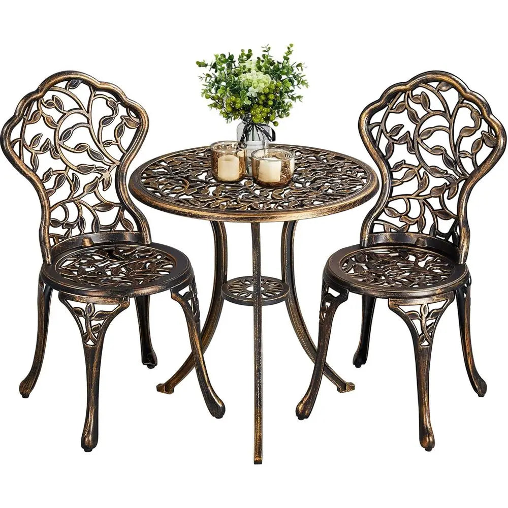 Outdoor 3-Piece Bistro Set For Balcony Or Garden Classic