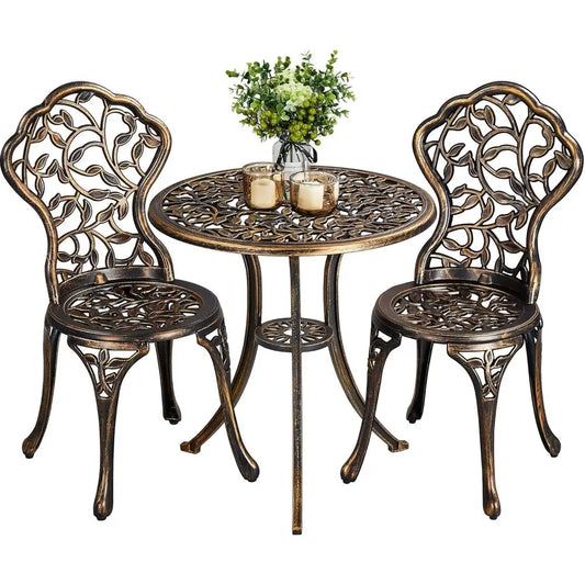 Outdoor 3-Piece Bistro Set For Balcony Or Garden Classic