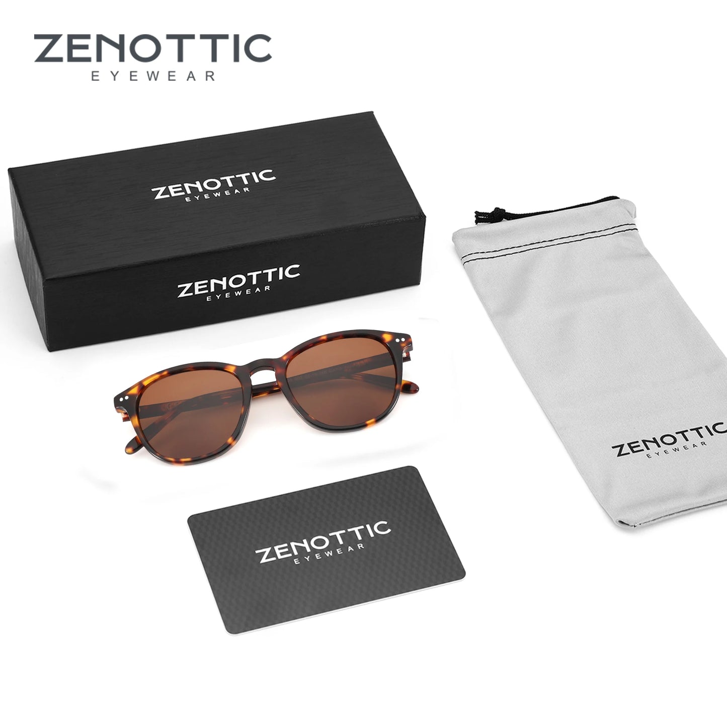 ZENOTTIC Round Polarized Sunglasses Women Men: UV400 Protection Classic Vintage Circle Shades Fishing Golf Fashion