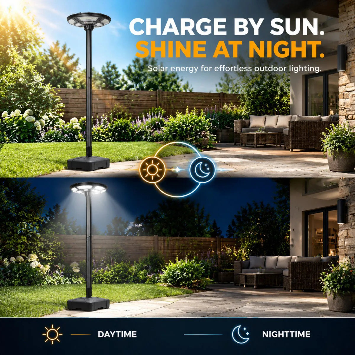 Morglad Wireless Solar Post Light With Remote And Sensor