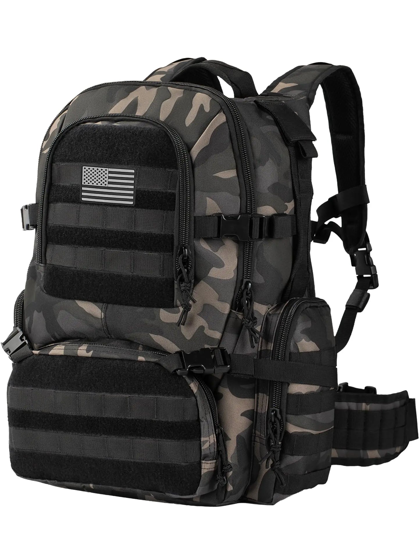 50L Tactical Backpack Military Style Camping Hiking Rucksack With Molle System
