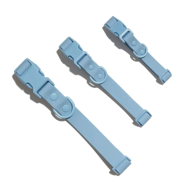 Dog Collars, Water and Dirt Resistant Fashion Pet Collar, Blue, Small
