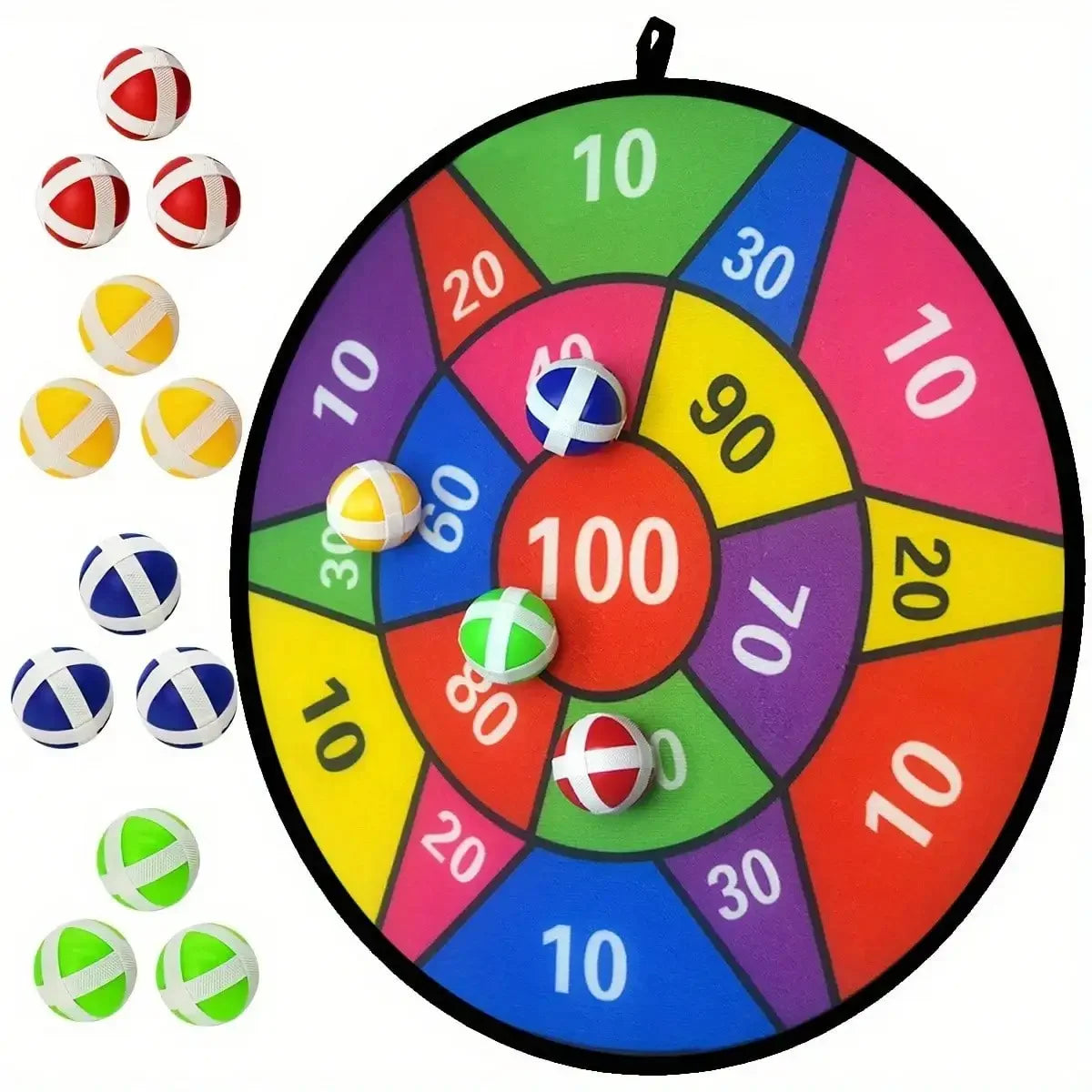 Sticky Ball Dart Board Set For Indoor Outdoor Family Play