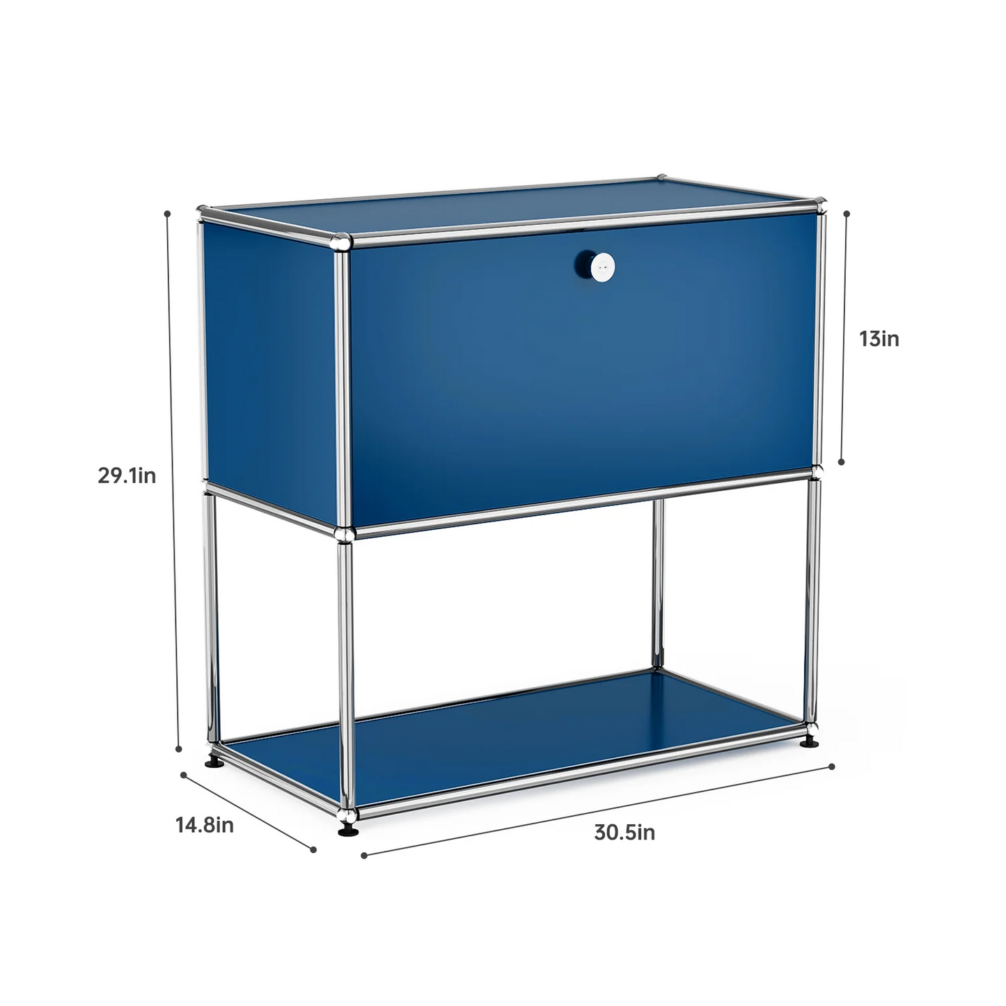Storage Cabinet Stainless Steel Modern TV Stand Organizer