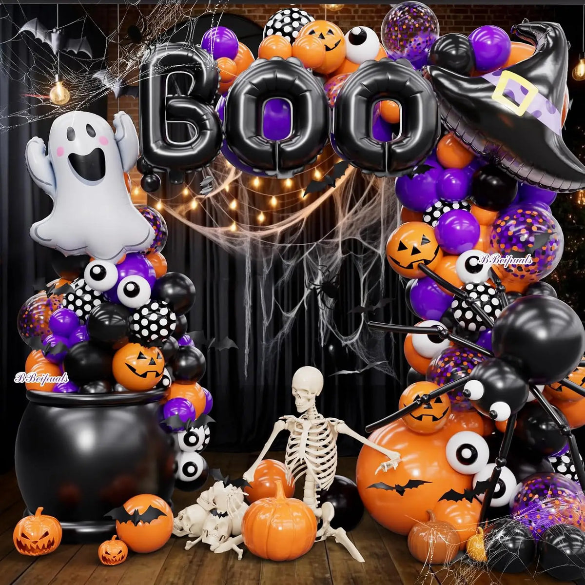 Halloween Balloon Arch Kit for Party Decorations and Festive Events