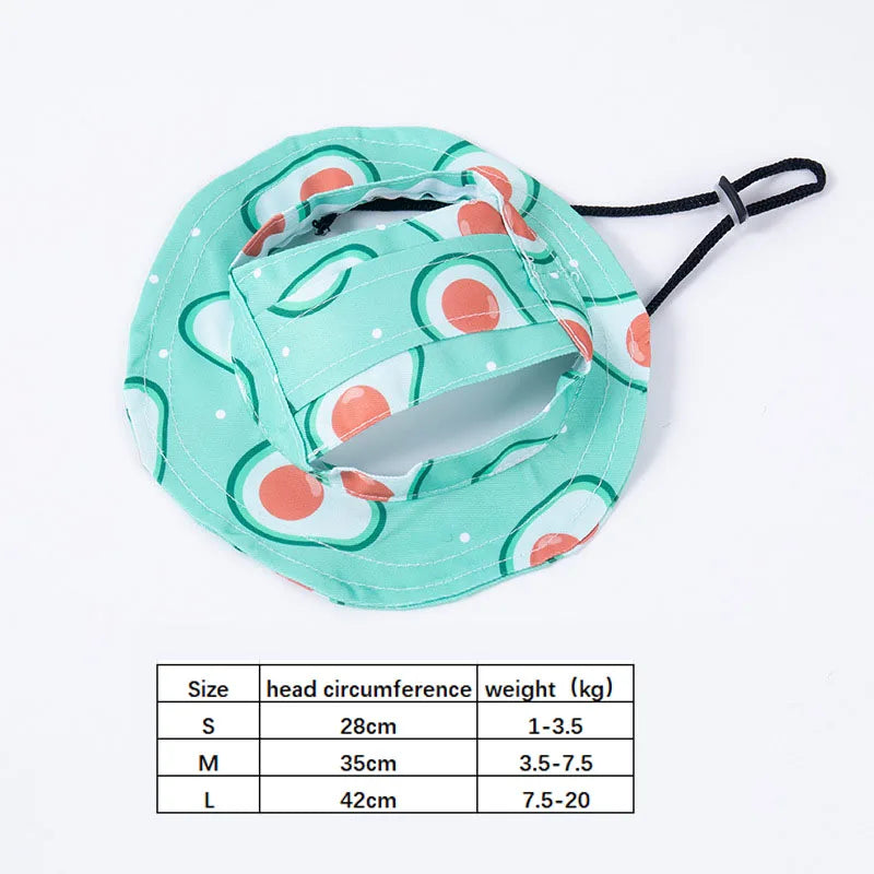 Pets With Ear Holes Adjustable Baseball For Medium Small Dogs Summer Dye Cats Sun Cap Outdoor Hat Pet Supplies