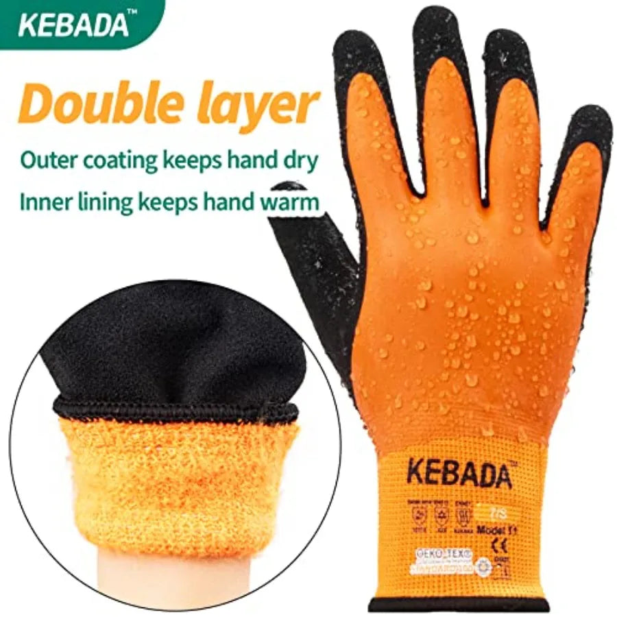 T1 Waterproof Winter Work Gloves for Men and Women, Insulated Work Gloves for Men Cold Weather, Warm Freezer Gloves