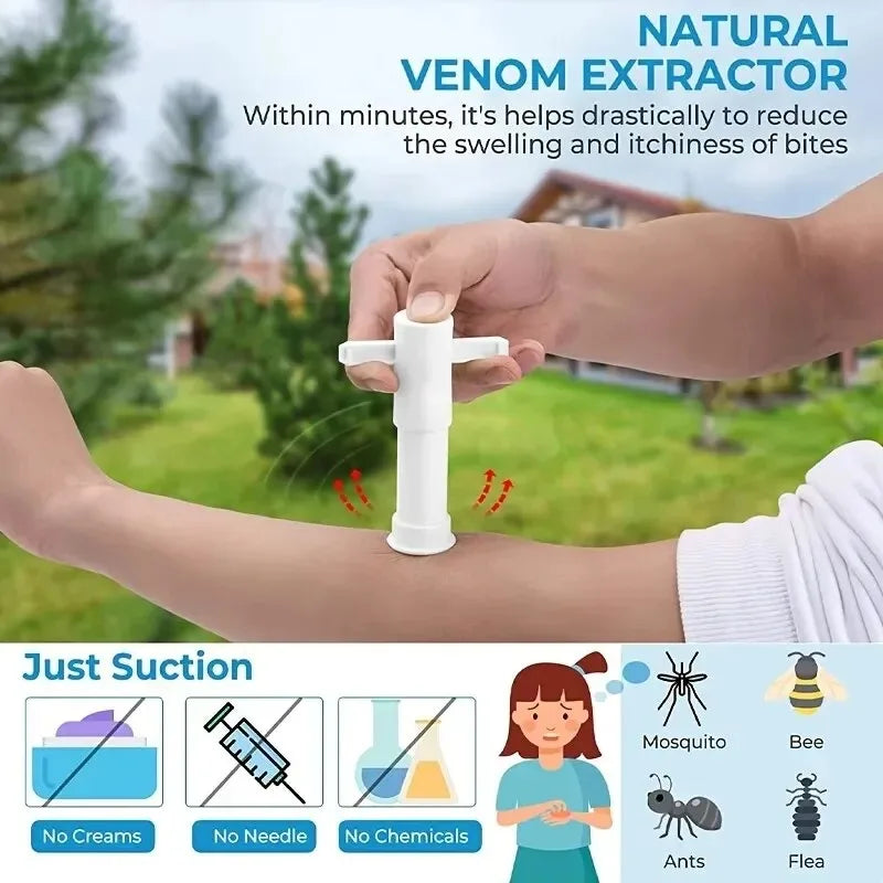 Suction Vacuum Venom Extractor for Mosquito and Bee Bites