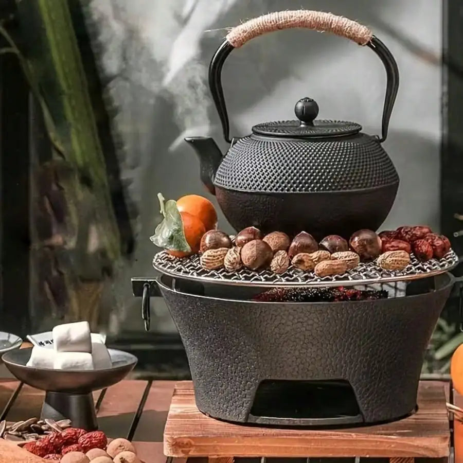 Smokeless Cast Iron Charcoal Stove For Patio Camping