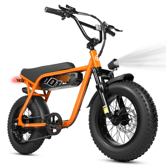 ESKUTE V101 Electric Dirt Bike,16"x4.0 Fat Tire Ebike,1500W Peak,Electric Dirt Bike, 28mph, E bike UL2849, 1 Year Warranty