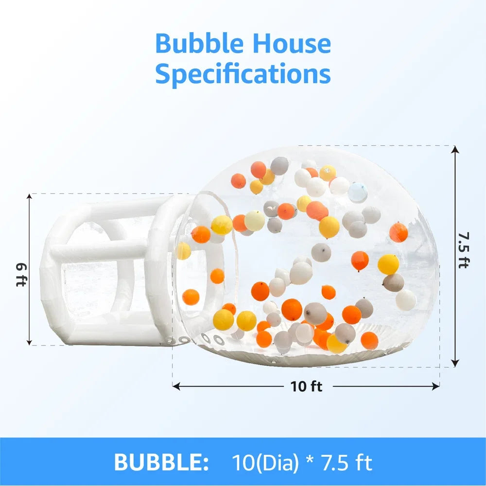 Inflatable Bubble House Clear Dome Tent for Weddings Parties And Playtime Ideal for Creating a Magical Party Ambiance