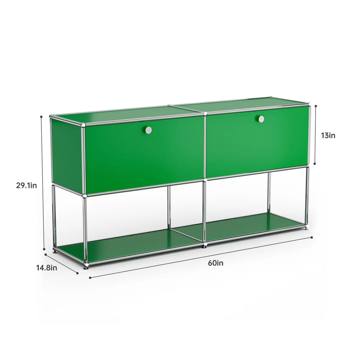Storage Cabinet Stainless Steel Modern TV Stand Organizer