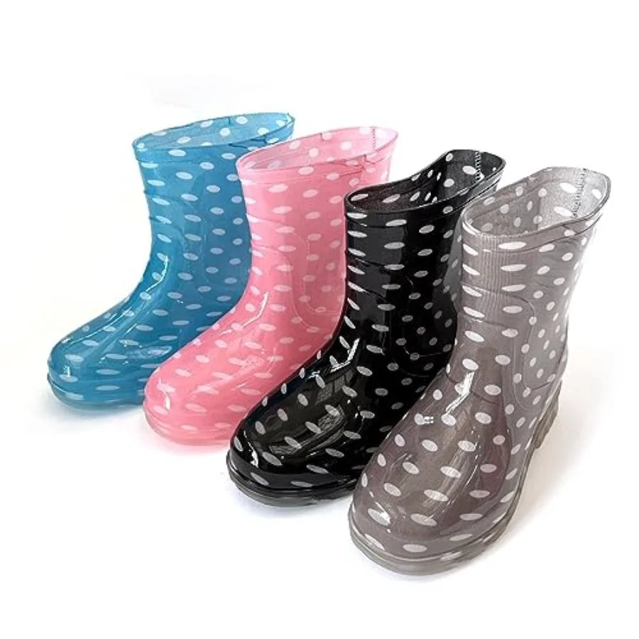 Women Waterproof Rain Boots With Wide Calf Design Weather Comfort