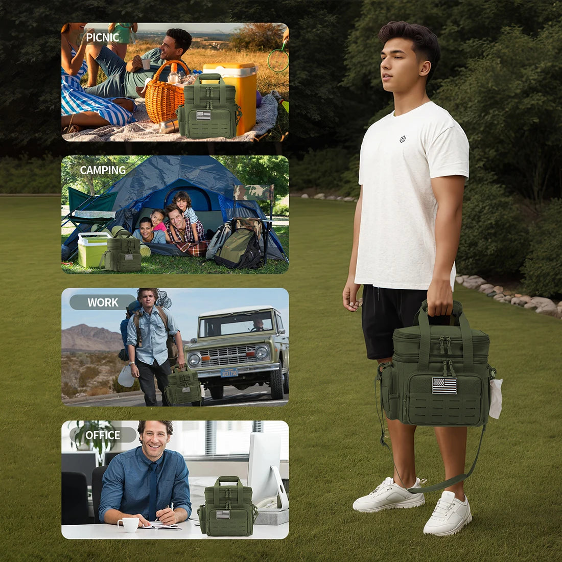 ReFire Gear Tactical Insulated Lunch Box With MOLLE Webbing