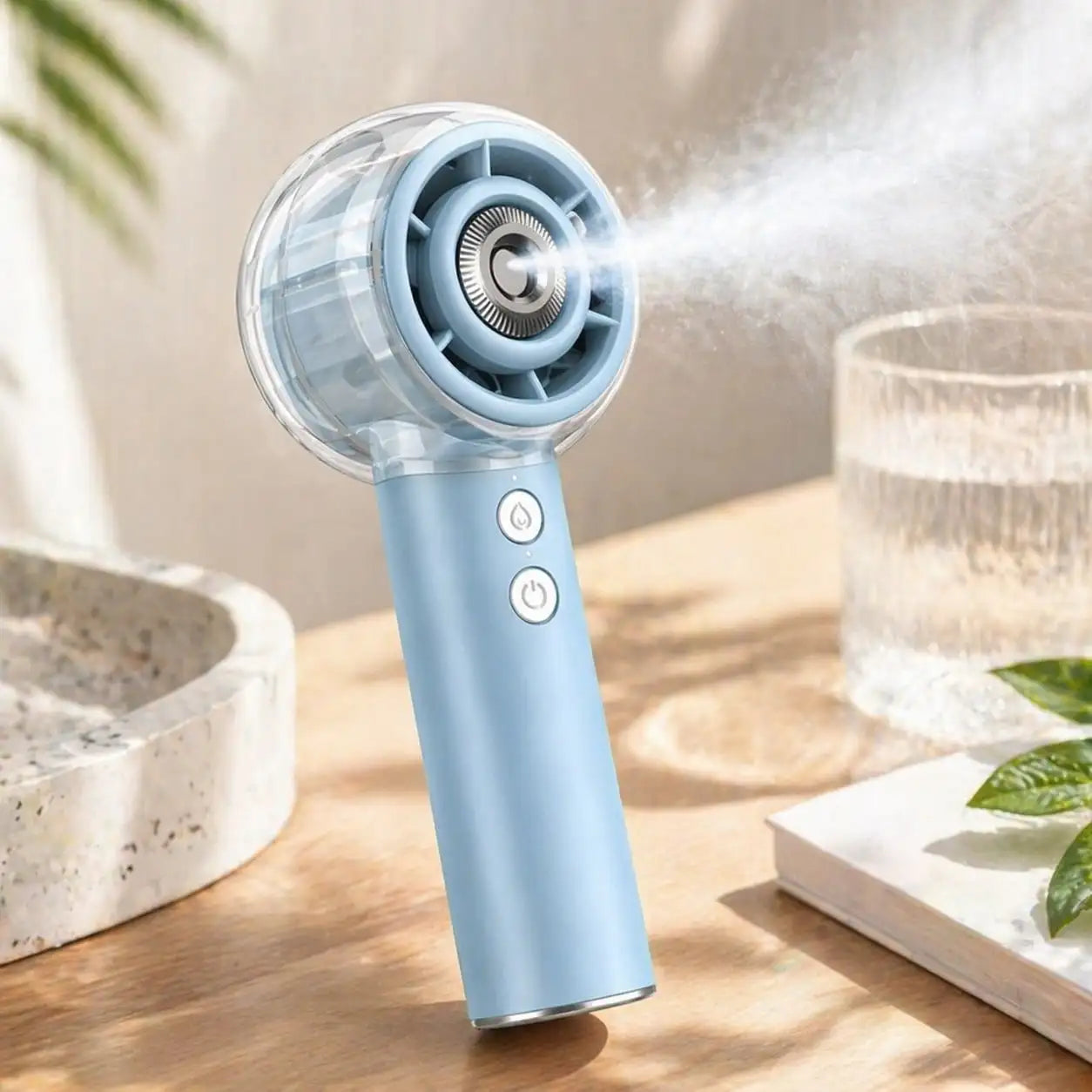 100-Speed Mini Handheld Fan, USB Rechargeable, Strong Wind & Cooling, Portable For Travel Beach Outdoor, Cute Room Decor, Gift For Women Men Bridesmaid Mom Graduation
