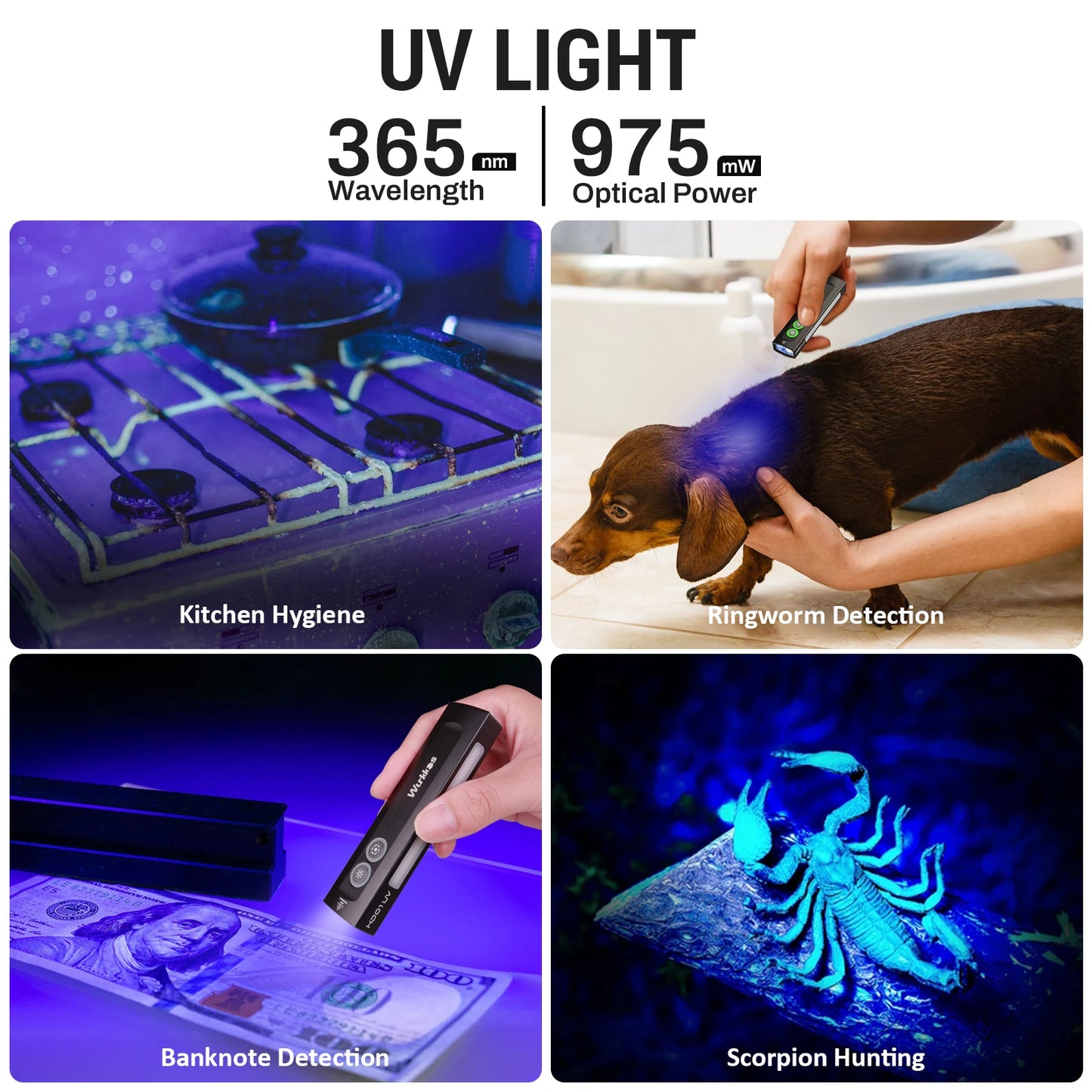 Wurkkos HD01 UV Multifunction EDC Flashlight 1200 Lumen 365nm