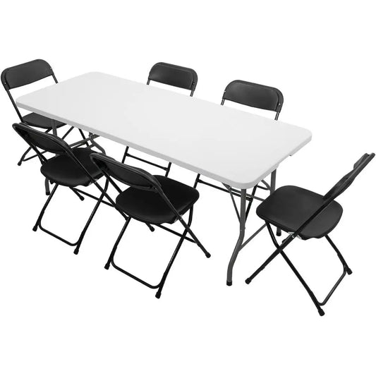 Plastic Folding Table Set With Chairs for Outdoor Events