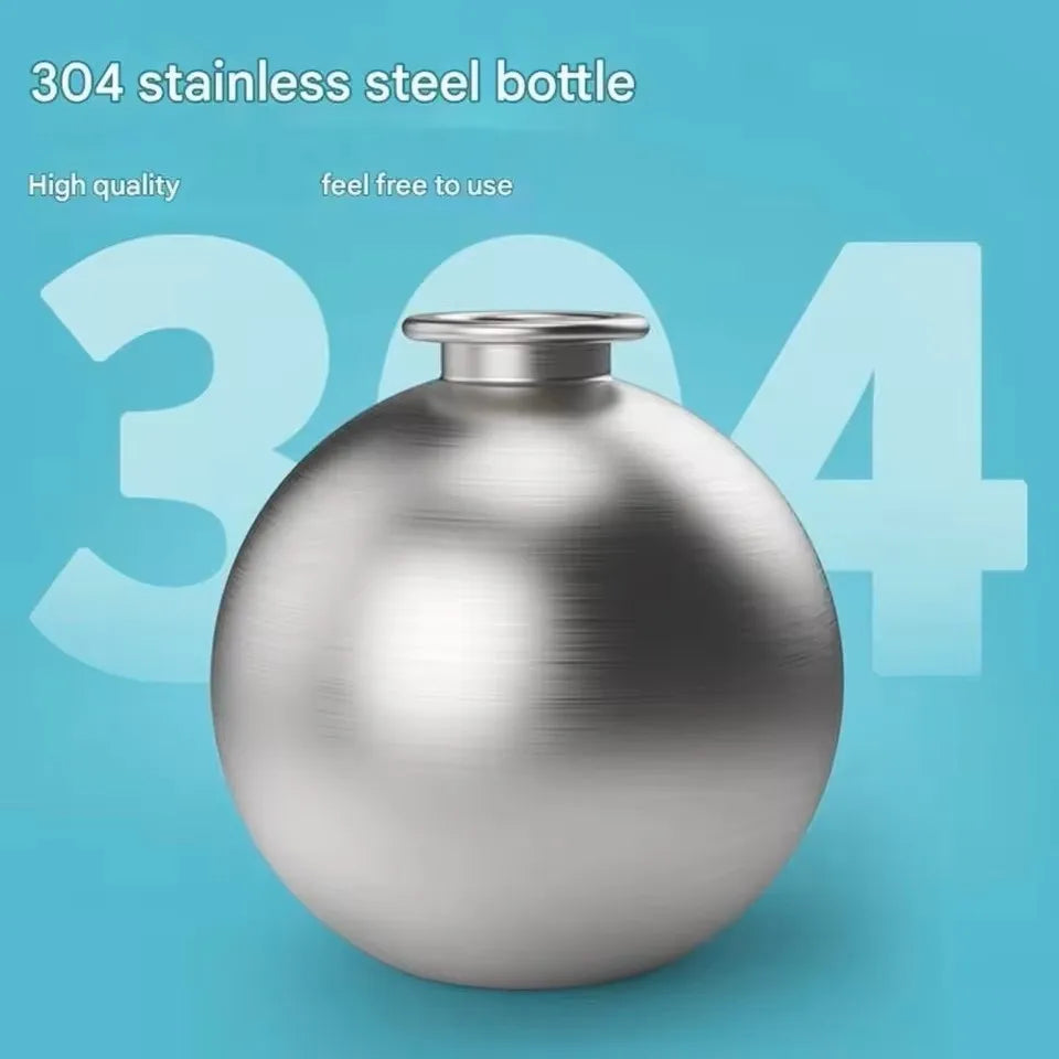 Water Bottle With Removable Silicone Bowl 285Ml Portable Dog Drinker 2-In-1 Stainless Steel Travel Pet Supplies
