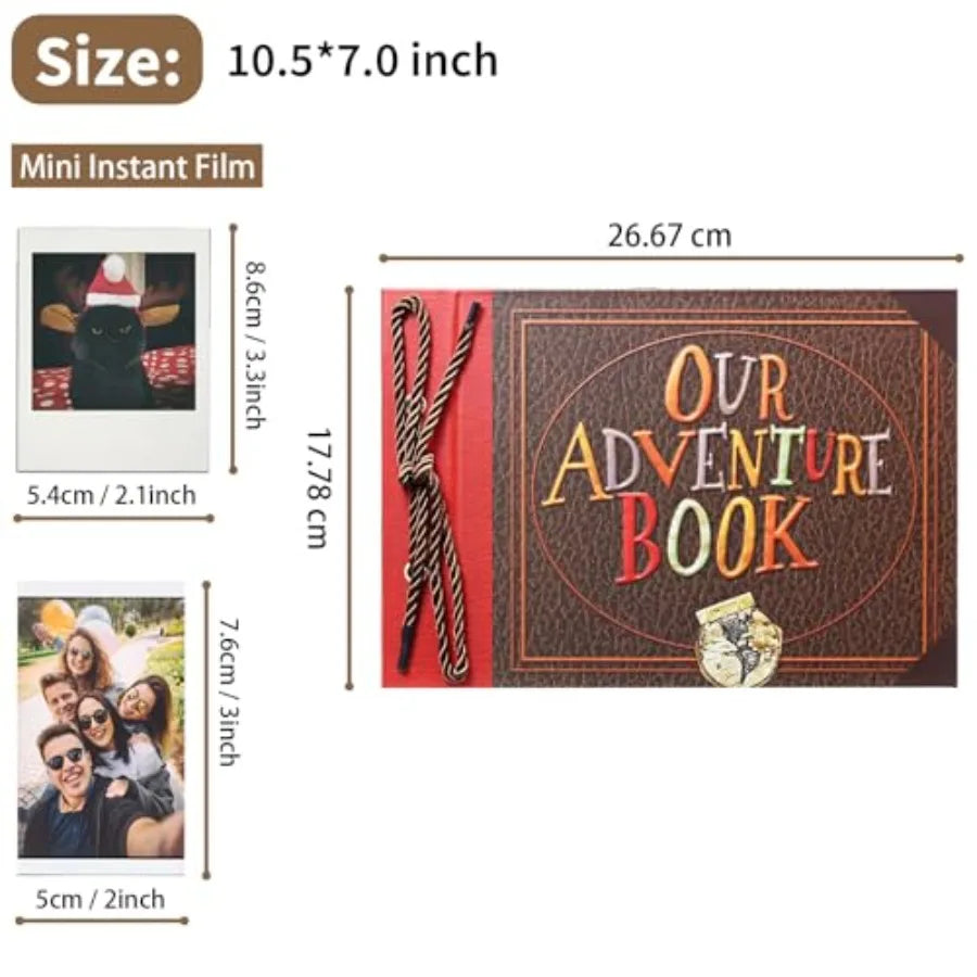 Our Book Embossed Hard Cover Travel Scrapbook Album