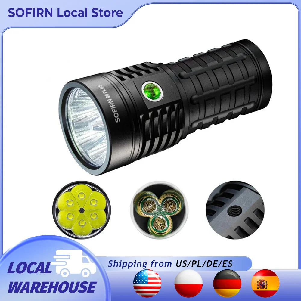 Sofirn Q8 Plus LED Flashlight Anduril Two Point Zero 21700 USB C Rechargeable