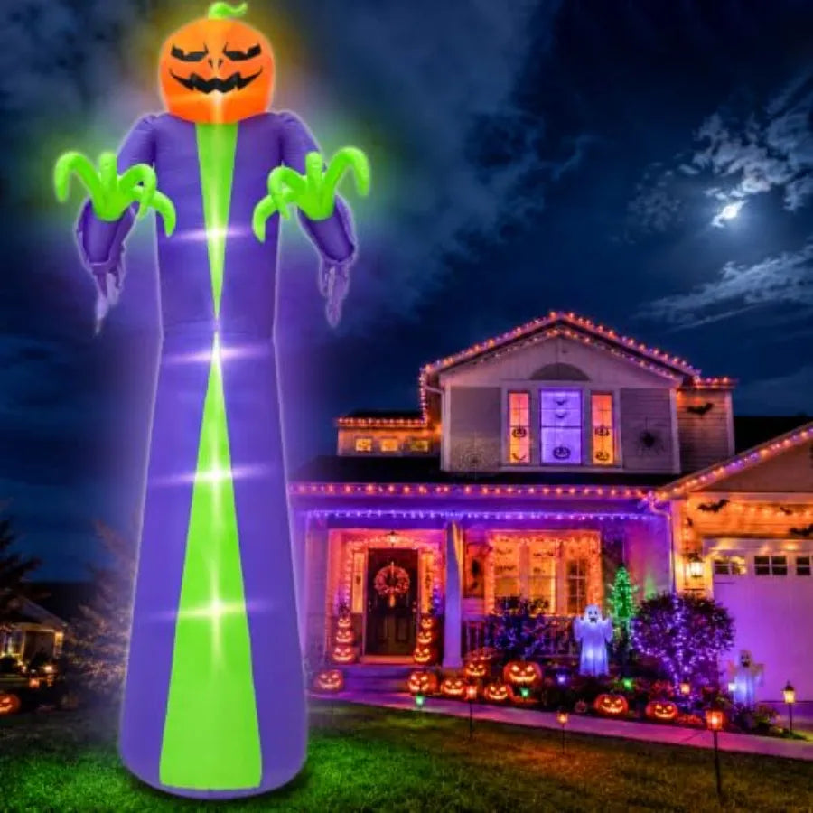 MDNG Halloween Inflatable Pumpkin Outdoor Decoration With Built In Fan